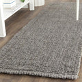 SAFAVIEH Natural Fiber Collection Runner Rug - 2'6" x 18', Light Grey, Handmade Jute, Farmhouse Style, Chunky Textured Thick Pile (NF447G)