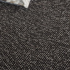 SAFAVIEH Area Rug 6x9 - Natura Collection - Black & Grey, Handmade Wool Blend, Textured Design, Ideal for Living Room, Bedroom, Dining Space (NAT425Z)