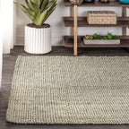 JONATHAN Y Pata Hand Woven Chunky Jute Gray Indoor Area Rug, 12x15, Bohemian, Rustic, Cottage, Easy-Cleaning for Living Room, Bedroom, Kitchen, Non-Shedding (NRF102C-15)