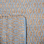 SAFAVIEH Cape Cod Collection Runner Rug - 2'3" x 8', Silver & Natural, Handmade Flat Weave Jute, Ideal for High Traffic Areas in Living Room, Bedroom (CAP821J)