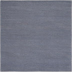 SAFAVIEH Natura Collection Area Rug - 6' Square, Dark Grey, Handmade Wool Blend, Textured Design, Ideal for Living Room, Bedroom, Dining Space (NAT425H)