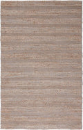 SAFAVIEH Natural Fiber Collection Area Rug - 6' x 9', Light Blue & Natural, Handmade Boho Farmhouse Rustic Jute & Cotton Jute, Ideal for High Traffic Areas in Living Room, Bedroom (NFB654M)