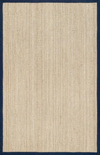 Nuloom Elijah Navy/Natural, 6' x 9', Basketweave, Seagrass, Soft and Textured, High Traffic, Stain Resistant, Easy Clean, Durable Area Rug for Bedroom, Living Room, Dining, Den, Foyer, Entryway