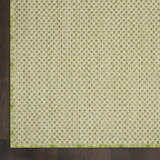 Nourison Home Courtyard Ivory Green 4' x Square Area Rug - Easy Clean, Non Shedding, Bed Room, Living Room, Dining Room, Kitchen (4' x Square)