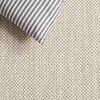 SAFAVIEH Natural Fiber Collection Runner Rug - 2'6" x 8', Marble & Beige, Sisal, Woven Design with Border (NF143C)