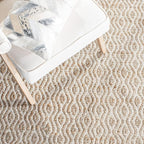 SAFAVIEH Cape Cod Collection Area Rug - 6' x 9', Natural, Handmade Flat Weave Jute, Ideal for High Traffic Areas in Living Room, Bedroom (CAP821I)
