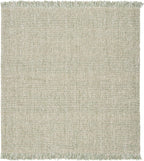 SAFAVIEH Natural Fiber Collection Area Rug - 6' Square, Green & Natural, Handmade Woven Fringe Jute, Ideal for High Traffic Areas in Living Room, Bedroom (NF826Y)