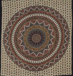 Popular Handicrafts Wall Hanging Tapestry For Bedroom Hippie Psychedelic Mandala Bohemian Hippy Intricate Floral Design Indian Tapestries Bedspread 84 x 90 Inches (215cm x 230cm) Green Red
