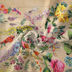 Vintage Flowers Tapestry 48”x36”, Long Vertical Wall Hanging Reference Illustrative Botanical Tapestries for Bedroom Aesthetic Floral Tapistry Botanical Plants Tapestry Wall Hanging Cute Bedroom Decor
