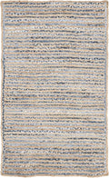 SAFAVIEH Cape Cod Collection 2'3" x 4' Natural/Blue CAP250A Handmade Flatweave Jute Entryway Living Room Foyer Bedroom Kitchen Accent Rug