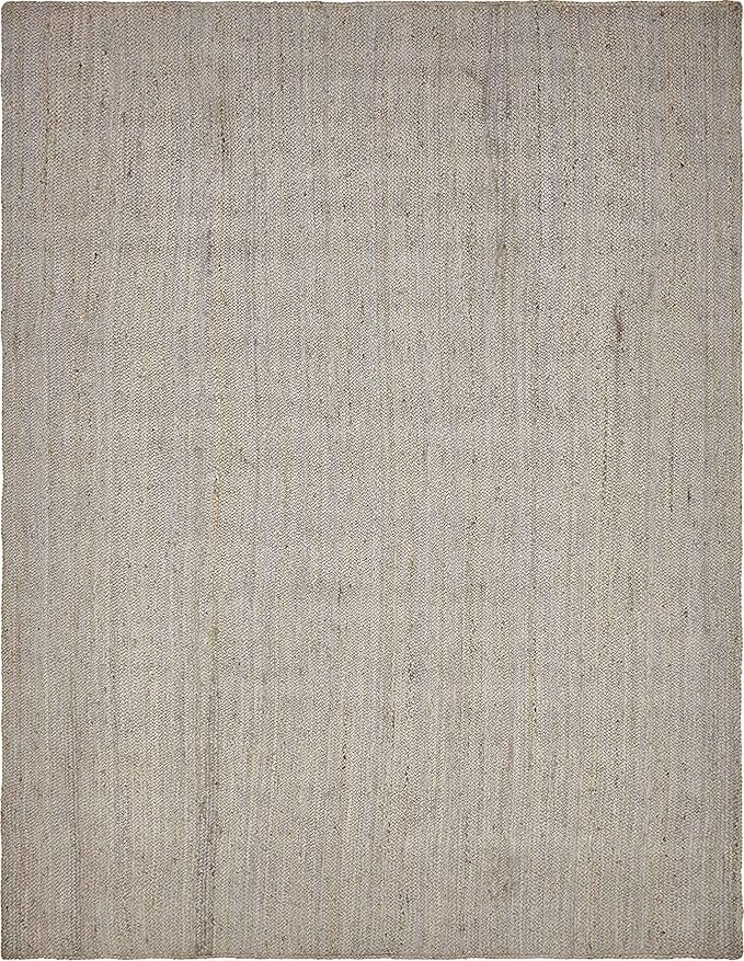 Unique Loom Braided Jute Collection Area Rug - Dhaka (9' x 12' 2" Rectangle, Gray)