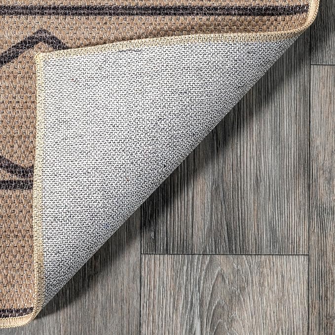 nuLOOM 5' x 8' Easy-Jute Area Rug, Machine Washable, Non-Slip, for Living Room Bedroom Kids Room Nursery Home Decor, Elin Natural