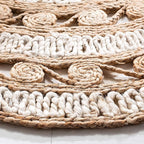 SAFAVIEH Natural Fiber Round Collection 4' Round Ivory NF169B Handmade Boho Charm Farmhouse Jute Area Rug