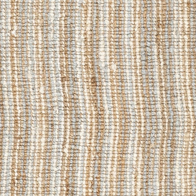 SAFAVIEH Area Rug 9x12 - Natural Fiber Collection - Large - Grey & Natural Brown, Handmade Jute, Farmhouse Style, Chunky Textured Thick Pile (NF447K)