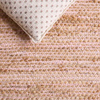 SAFAVIEH Area Rug 4x6 - Cape Cod Collection - Pink & Natural, Handmade Jute & Cotton, Ideal for Living Room, Bedroom, Dining Space (CAP236U)