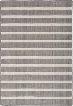 Nourison Home Positano Charcoal Ivory 5' x 7' Area Rug - Easy Clean, Non Shedding, Bed Room, Living Room, Dining Room, Kitchen (5' x 7')