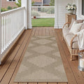 2x6 Easy Jute Runner Rug Washable Brown Neutral Hallway Outdoor Rug for Patio Lightweight Non Slip No Sheding Carpet Entryway Bathroom Backyard Porch Kitchen