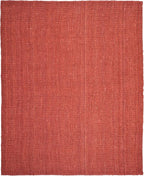 SAFAVIEH Area Rug 9x12 - Natural Fiber Collection - Large - Rust, Handmade Jute, Farmhouse Style, Chunky Textured Thick Pile (NF447C)