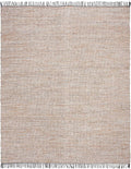 SAFAVIEH Area Rug 8x10 - Vintage Leather Collection - Large - Silver, Handmade Boho Fringe Leather & Jute, Ideal for Living Room, Bedroom, Dining Space (VTL203G)