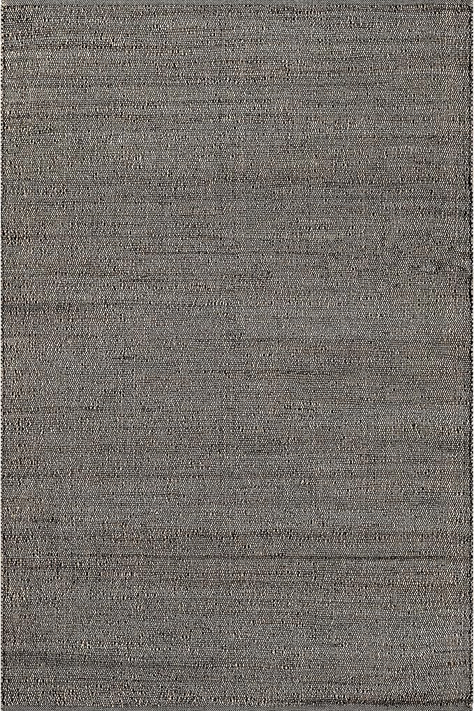 Nuloom Elfriede Handmade, Charcoal, 6' Square, Solid, Rustic, Jute, Soft and Textured, High Traffic, Stain Resistant, Easy Clean, Durable Area Rug for Bedroom, Living Room, Dining, Den, Foyer