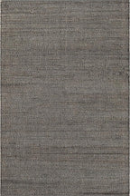 Nuloom Elfriede Handmade, Charcoal, 6' Square, Solid, Rustic, Jute, Soft and Textured, High Traffic, Stain Resistant, Easy Clean, Durable Area Rug for Bedroom, Living Room, Dining, Den, Foyer