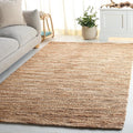 SAFAVIEH Area Rug 4x6 - Natural Fiber Couture Collection - Ivory & Natural, Handmade Jute, Ideal for Living Room, Bedroom, Dining Space (NFC101A)
