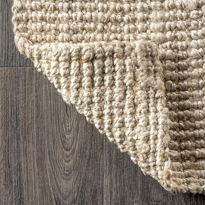 JONATHAN Y Pata Hand Woven Chunky Jute Light Ivory Indoor Area Rug, 12x18, Bohemian, Rustic, Cottage, Easy-Cleaning for Living Room, Bedroom, Kitchen, Non-Shedding (NRF102B-18)