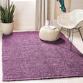SAFAVIEH Area Rug 2x3 - Natural Fiber Collection - Purple, Handmade Jute, Farmhouse Style, Chunky Textured Thick Pile (NF447B)