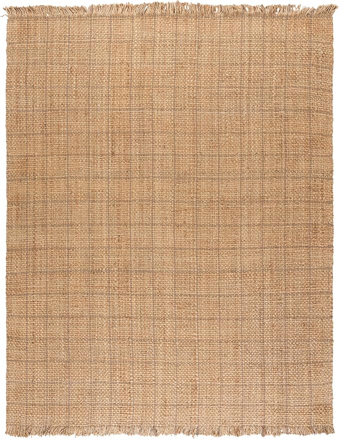 SAFAVIEH Area Rug 8x10 - Natural Fiber Collection - Large - Natural, Handmade Jute, Ideal for Living Room, Bedroom, Dining Space (NF602A)