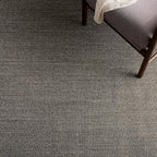 Martha Stewart x SAFAVIEH Area Rug Collection - 5' x 8', Charcoal, Sisal & Jute, Farmhouse Style, Ideal for Living Room, Bedroom, Office, Dining Space (MSR9501F)