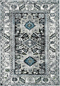 SAFAVIEH Vintage Hamadan Collection Accent Rug - 2'3" x 4', Dark Grey & Ivory, Traditional Persian Design, Non-Shedding & Easy to Clean, Ideal for Front Door, Kitchen, Entryway, Foyer (VTH211H)