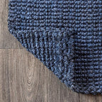 JONATHAN Y Pata Hand Woven Chunky Jute Navy Indoor Area Rug, 10x14, Bohemian, Rustic, Cottage, Easy-Cleaning for Living Room, Bedroom, Kitchen, Non-Shedding (NRF102D-14)
