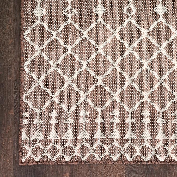Nourison Home Positano Natural 5' x 7' Area Rug - Easy Clean, Non Shedding, Bed Room, Living Room, Dining Room, Kitchen (5' x 7')