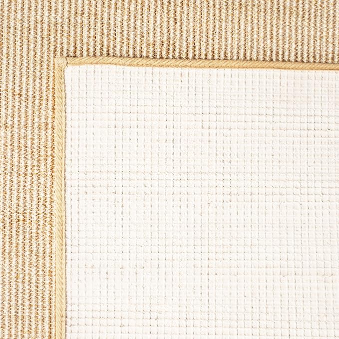 Martha Stewart x SAFAVIEH Area Rug Collection - 2'4" x 4', Beige & Ivory, Sisal & Jute, Farmhouse Style, Ideal for Living Room, Bedroom, Office, Accent Space (MSR9501C)