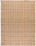 SAFAVIEH Area Rug 8x10 - Natural Fiber Collection - Large - Natural & Bleach, Handmade Jute, Ideal for Living Room, Bedroom, Dining Space (NF602B)