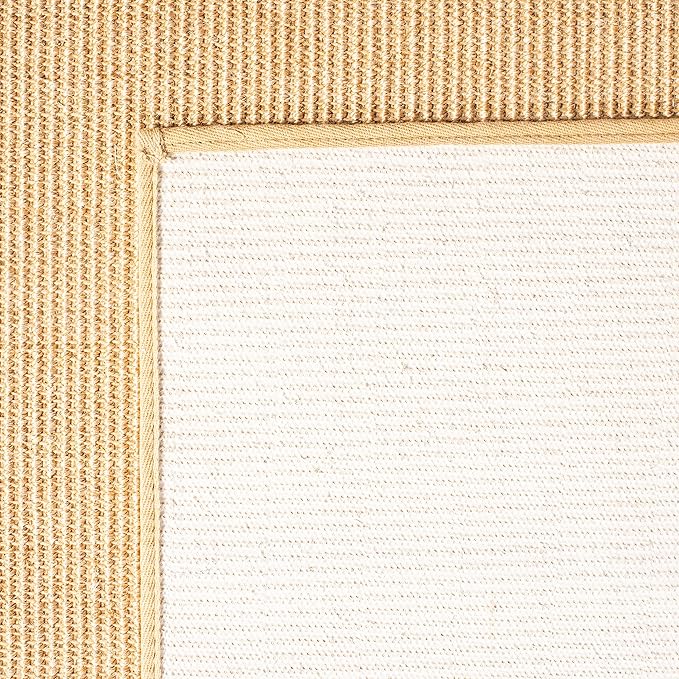 Martha Stewart x SAFAVIEH Area Rug Collection - 1'9" x 2'10", Natural Brown, Sisal & Jute, Farmhouse Style, Ideal for Living Room, Bedroom, Office, Dining Space (MSR9501A)