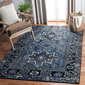SAFAVIEH Area Rug 8x10 - Vintage Hamadan Collection - Large - Blue & Grey, Traditional Persian Design, Non-Shedding & Easy to Clean, Ideal for Living Room, Bedroom, Dining Space (VTH211N)