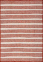 Nourison Home Positano Terracotta Ivory 5' x 7' Area Rug - Easy Clean, Non Shedding, Bed Room, Living Room, Dining Room, Kitchen (5' x 7')