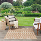 Nourison Home Positano Jute 6' x 9' Area Rug - Easy Clean, Non Shedding, Bed Room, Living Room, Dining Room, Kitchen (6' x 9')
