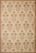 Loloi Chris Loves Julia Rue Collection RUE-01 Wheat/Sage 8'-6" x 11'-6" Area Rug Jute Neutral Floral Living Room Bedroom Rug