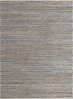 Unique Loom Chindi Jute Collection Area Rug (10' x 14' 1" Rectangle, Navy Blue/ Natural)
