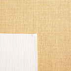 Martha Stewart x SAFAVIEH Area Rug Collection - 8' x 10', Natural & White, Sisal & Jute, Farmhouse Style, Ideal for Living Room, Bedroom, Office, Dining Space (MSR9501H)