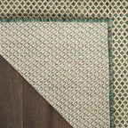 Nourison Home Courtyard Green 8' x 10' Area Rug - Easy Clean, Non Shedding, Bed Room, Living Room, Dining Room, Kitchen (8' x 10')