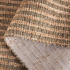 SAFAVIEH Natural Fiber Couture Collection Area Rug - 6' Square, Green & Natural, Handmade Jute, Ideal for Living Room, Bedroom, Home Office, Dining Space (NFC101Y-6SQ)
