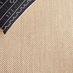 SAFAVIEH Area Rug 8x10 - Natural Fiber Collection - Large - Maize & Brown, Sisal, Woven Design with Border (NF141C)