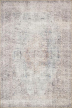 Loloi Loren Collection LQ-04 Silver/Slate 5'-0" x 7'-6" Area Rug