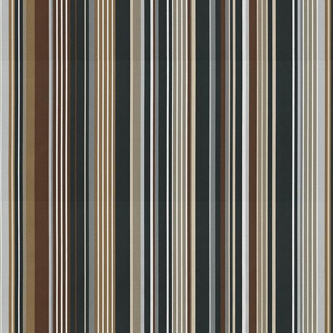 Pillow Perfect Stripe Outdoor Indoor/Outdoor Accent Throw Pillow, Plush Fill, Weather, and Fade Resistant, Lumbar - 11.5" x 18.5", Labrisa Rattan, 2 Count
