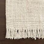 Nuloom Daniela Off-White, 7'6" x 10'6", Handmade, Jute, Tassel, Soft and Textured, High Traffic, Stain Resistant, Easy Clean, Durable Area Rug for Bedroom, Living Room, Dining Space, Foyer, Entryway