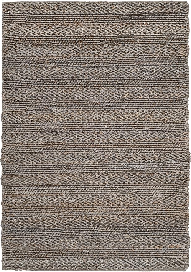 SAFAVIEH Area Rug 3x5 - Natural Fiber Collection - Beige, Handmade Jute, Braided Woven Design, Ideal for Entryway, Living Room, Bedroom (NF212B)