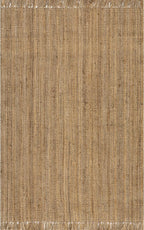 Nuloom Daniela Natural, 4' Square, Handmade, Jute, Tassel, Soft and Textured, High Traffic, Stain Resistant, Easy Clean, Durable Area Rug for Bedroom, Living Room, Dining Space, Foyer, Entryway